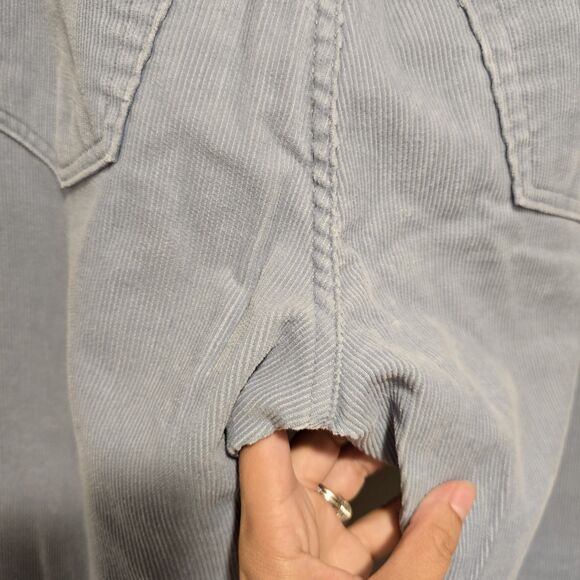 True Vintage Abercrombie & Fitch Corduroy Flare Pants Light Blue Low Rise 8 USA - Picture 6 of 14